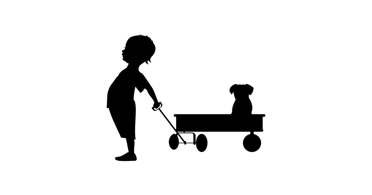 boy with wagon